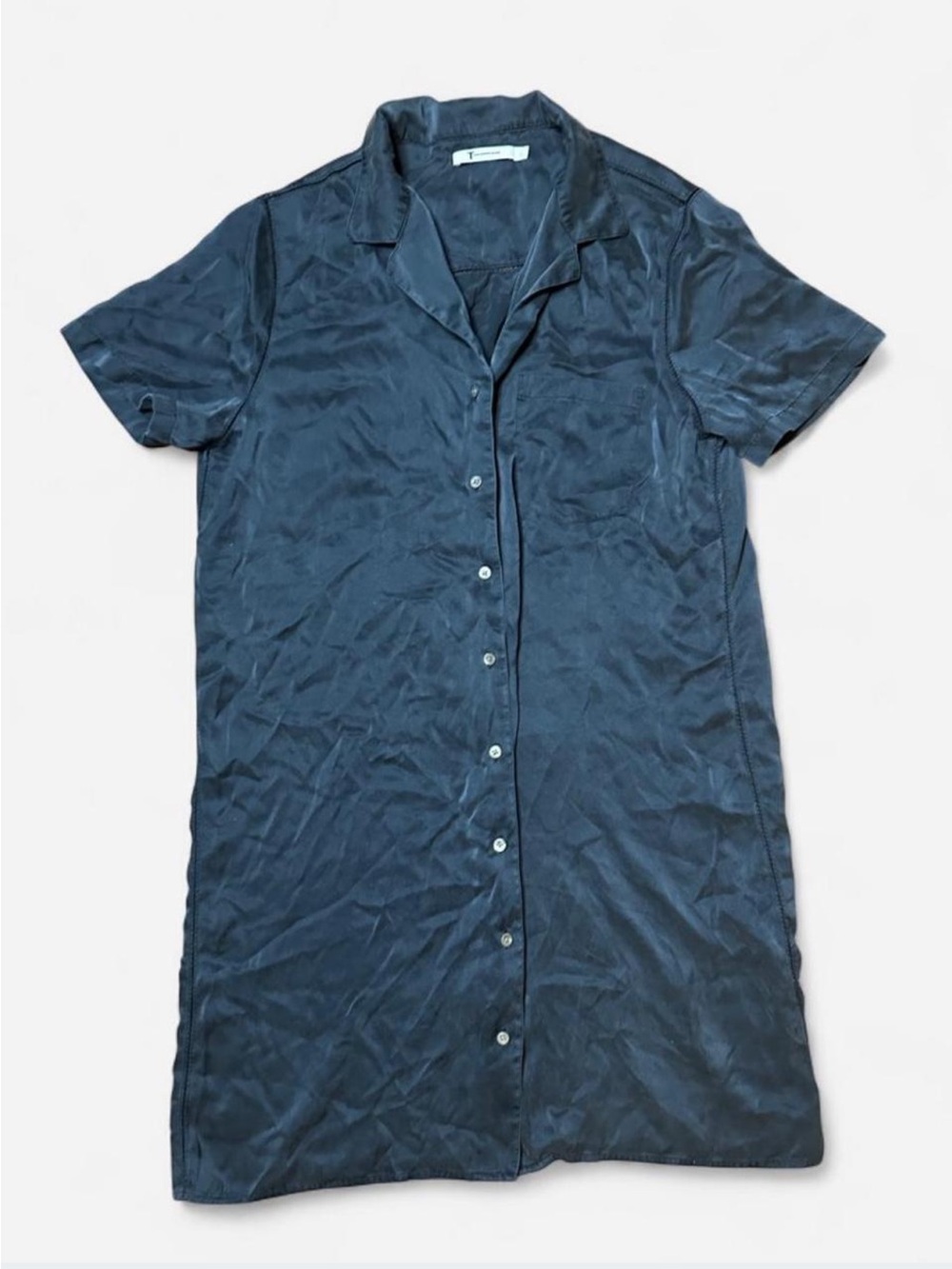 T by Alexander Wang Silk Shirt Dress